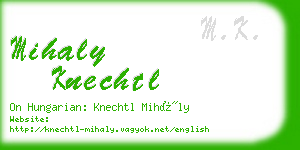 mihaly knechtl business card